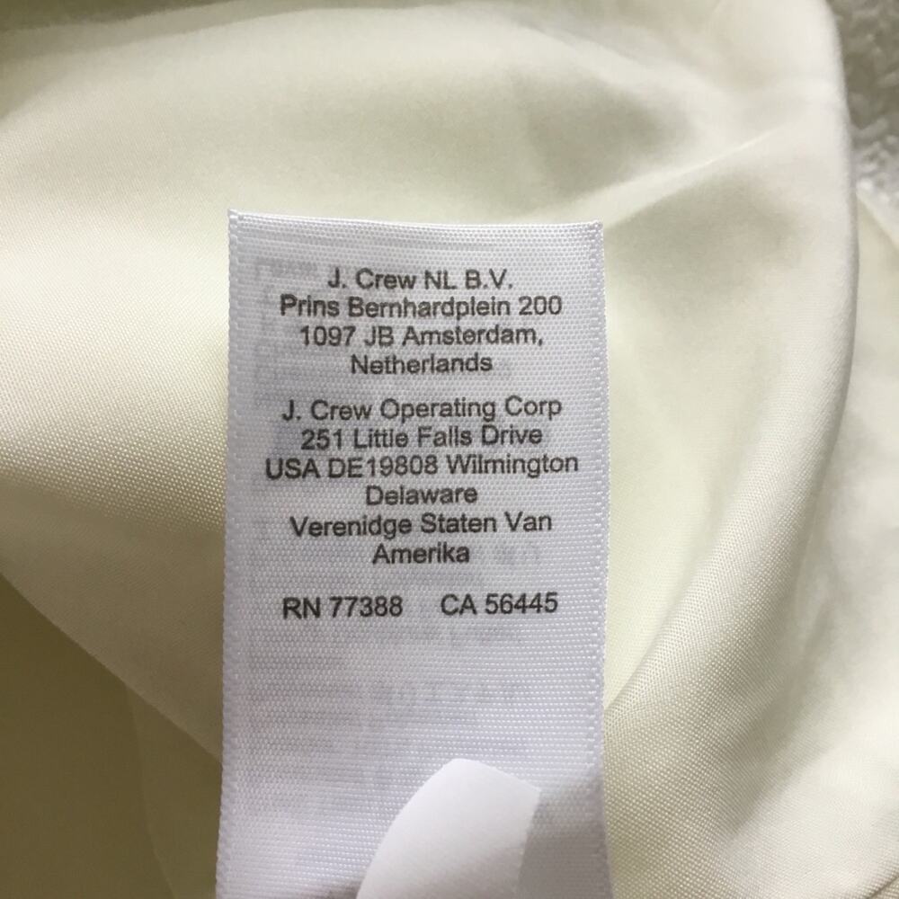 J.Crew White Tweed Lady Jacket with Gold Buttons - Picture 14 of 16